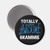 Total fantastische Grammie blaue T-Shirts Magnet (Vorderseite/Rückseite)