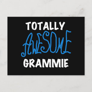 Total fantastische Grammie blaue T-Shirts Postkarte