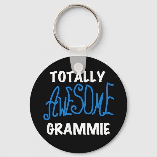 Total fantastische Grammie blaue T-Shirts Schlüsselanhänger (Vorderseite)