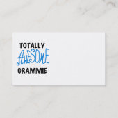 Total fantastische Grammie blaue T - Visitenkarte (Rückseite)