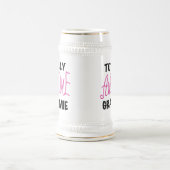 Total fantastische Grammie rosa T - Bierglas (Mittel)