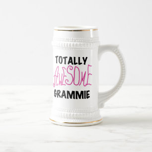 Total fantastische Grammie rosa T - Bierglas
