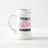 Total fantastische Grammie rosa T - Bierglas (Links)