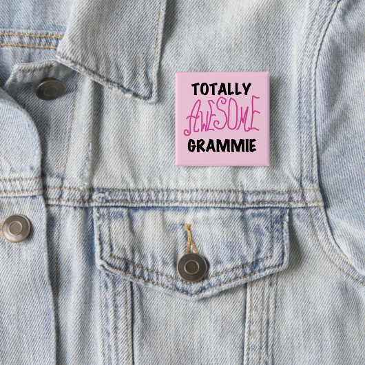 Total fantastische Grammie rosa T - Button (Beispiel)