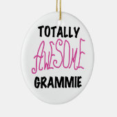 Total fantastische Grammie rosa T - Keramik Ornament (Rechts)