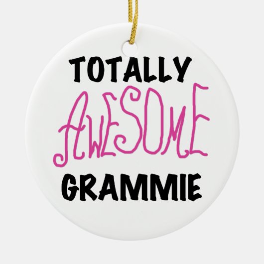 Total fantastische Grammie rosa T - Keramik Ornament (Vorne)