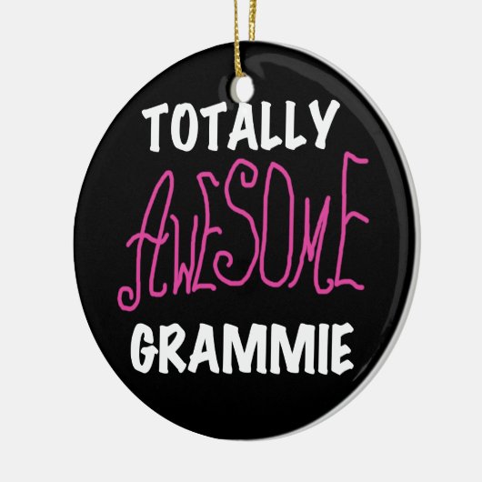 Total fantastische Grammie rosa T - Keramikornament (Links)