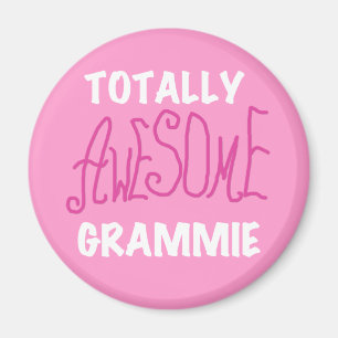 Total fantastische Grammie rosa T - Magnet
