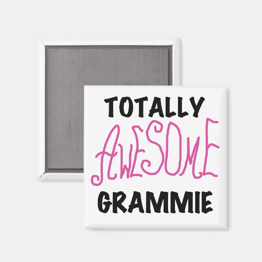 Total fantastische Grammie rosa T - Magnet (Vorderseite/Rückseite)