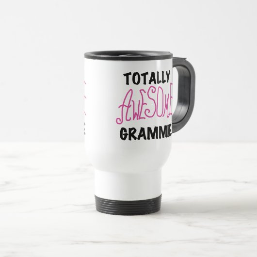 Total fantastische Grammie rosa T - Reisebecher (VorderseiteRechts)