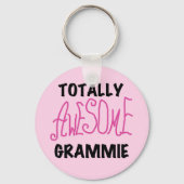 Total fantastische Grammie rosa T - Schlüsselanhänger (Vorderseite)