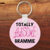 Total fantastische Grammie rosa T - Schlüsselanhänger (Vorderseite)