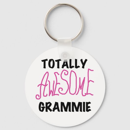 Total fantastische Grammie rosa T - Schlüsselanhänger (Vorderseite)