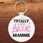 Total fantastische Grammie rosa T - Schlüsselanhänger (Vorderseite)