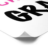 Total fantastische Grammie rosa T-Shirts Geschenke Poster (Ecke)