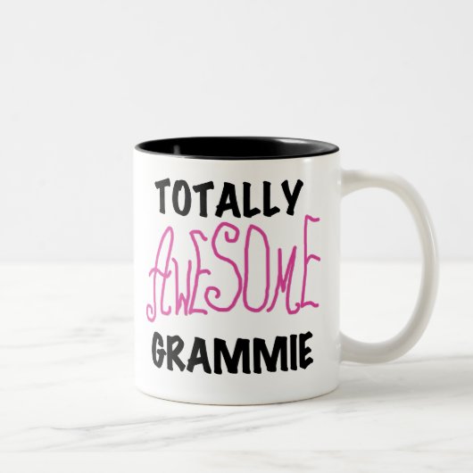 Total fantastische Grammie rosa T - Zweifarbige Tasse (Rechts)