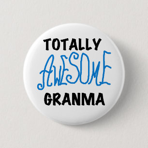 Total fantastische Granma blaue T-Shirts Geschenke Button