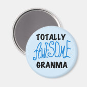 Total fantastische Granma blaue T-Shirts Geschenke Magnet (Vorderseite/Rückseite)