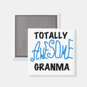 Total fantastische Granma blaue T-Shirts Geschenke Magnet (Vorderseite/Rückseite)