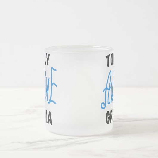 Total fantastische Granma blaue T-Shirts Geschenke Mattglastasse (Mittel)
