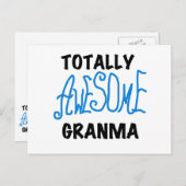 Total fantastische Granma blaue T-Shirts Geschenke Postkarte (Vorne/Hinten)