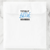 Total fantastische Granma blaue T-Shirts Geschenke Quadratischer Aufkleber (Tasche)