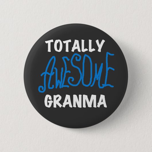 Total fantastische Granma blaue T - Shirts und Button (Vorderseite)