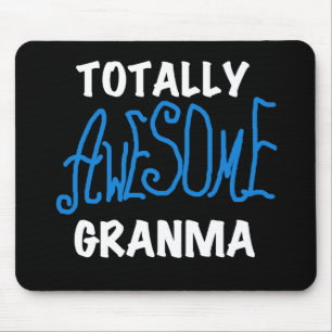 Total fantastische Granma blaue T - Shirts und Mousepad