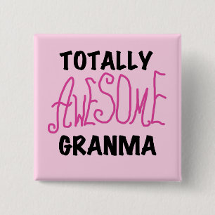 Total fantastische Granma rosa T-Shirts und Button