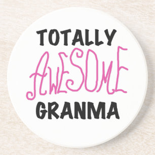 Total fantastische Granma rosa T-Shirts und Getränkeuntersetzer
