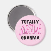 Total fantastische Granma rosa T-Shirts und Magnet (Vorderseite/Rückseite)