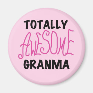 Total fantastische Granma rosa T-Shirts und Magnet
