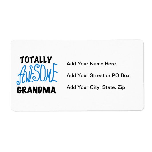 Total fantastische Großmutter - blaue T-Shirts und (Vorne)