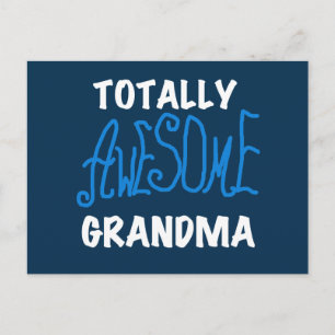 Total fantastische Großmutter-blaue T-Shirts und Postkarte
