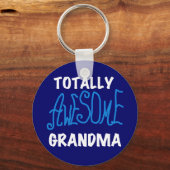Total fantastische Großmutter-blaue T-Shirts und Schlüsselanhänger (Vorderseite)