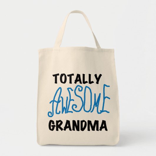 Total fantastische Großmutter - blaue T-Shirts und Tragetasche (Vorne)