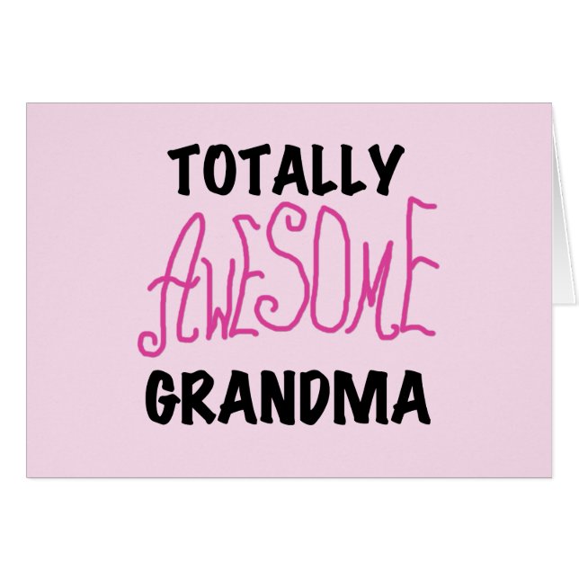 Total fantastische Großmutter - rosa T-Shirts und  (Vorderseite (Horizontal))
