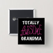 Total fantastische Großmutter-Rosa-T - Shirts und Button (Vorne & Hinten)
