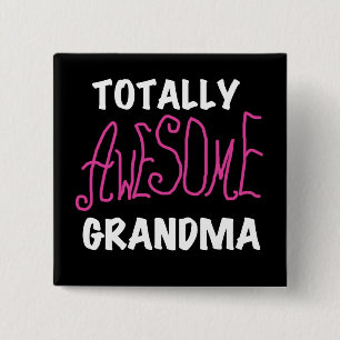Total fantastische Großmutter-Rosa-T - Shirts und Button