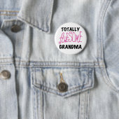 Total fantastische Großmutter - rosa T-Shirts und Button (Beispiel)