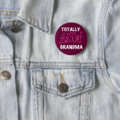 Total fantastische Großmutter-Rosa-T-Shirts und Ge Button (Beispiel)
