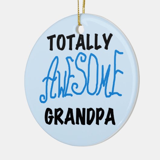 Total fantastische Großvater-T - Shirts und Keramikornament (Links)