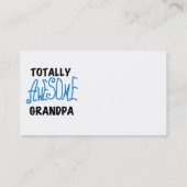 Total fantastische Großvater-T - Shirts und Visitenkarte (Rückseite)