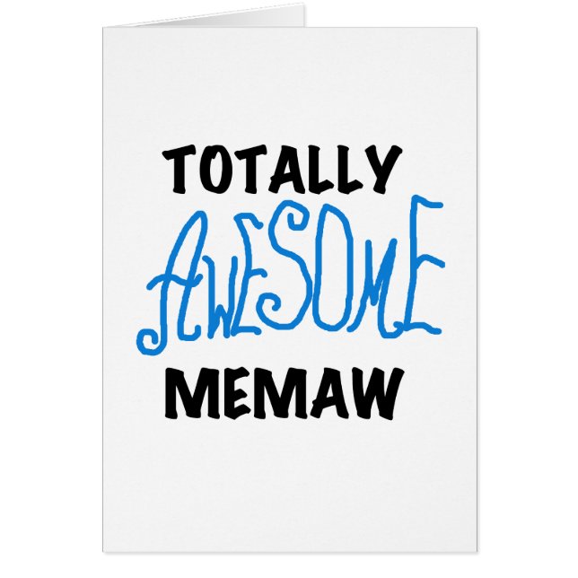 Total fantastische Memaw blaue T-Shirts und (Vorne)