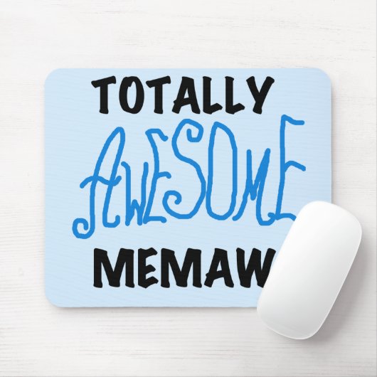 Total fantastische Memaw blaue T-Shirts und Mousepad (Mit Mouse)