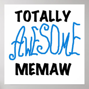Total fantastische Memaw blaue T-Shirts und Poster