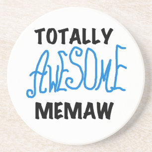 Total fantastische Memaw blaue T - Shirts und Sandstein Untersetzer