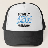 Total fantastische Memaw blaue T-Shirts und Truckerkappe (Vorderseite)
