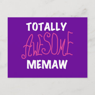 Total fantastische Memaw rosa T - Shirts Postkarte