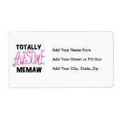 Total fantastische Memaw rosa T-Shirts und (Vorne)